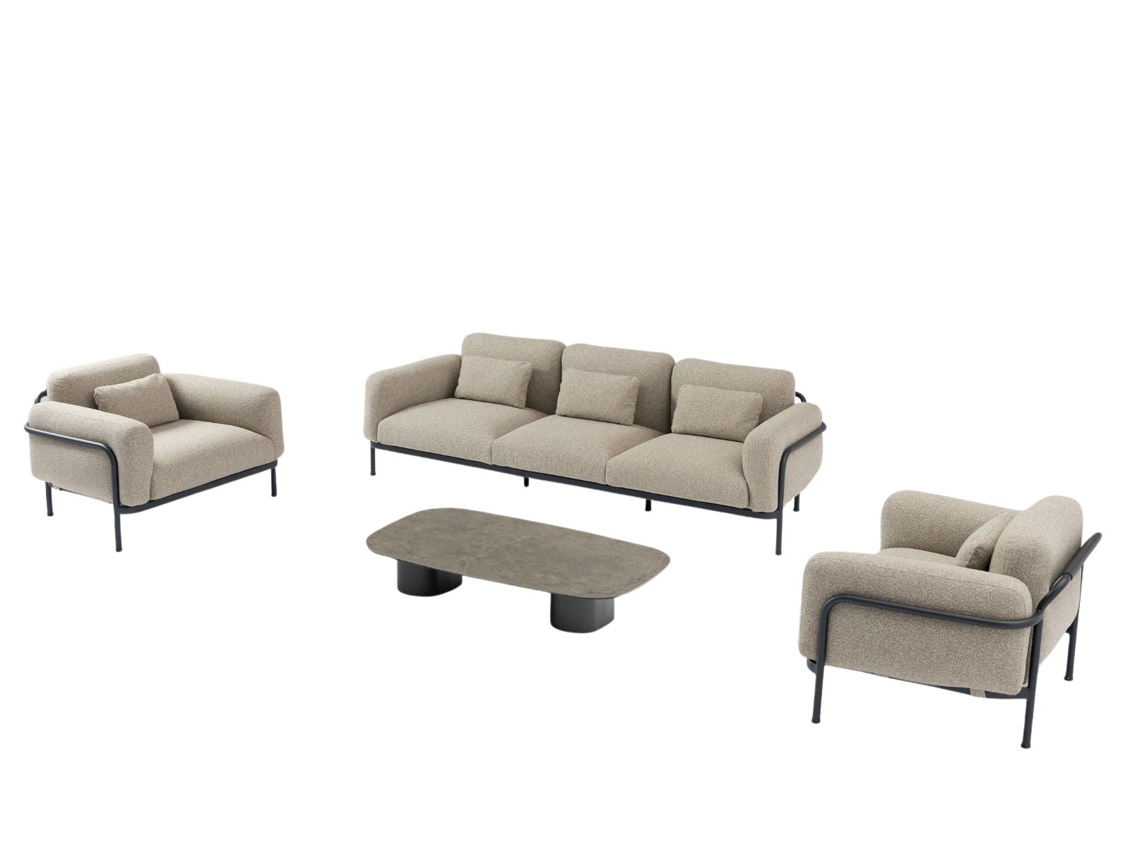 coral sofa set